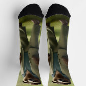 Chaussette Funny Sloth Golf Player, (Haut)