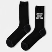 Chaussette Funny socks with personalized text on the sides (Gauche)