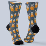 Chaussette Funny Viking<br><div class="desc">Un Viking amusant,  parfait pour vos Scandinaves préférés. Art original de Nic Squirrell.</div>