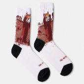 Chaussette Fureur de Panda Rouge (Droite)