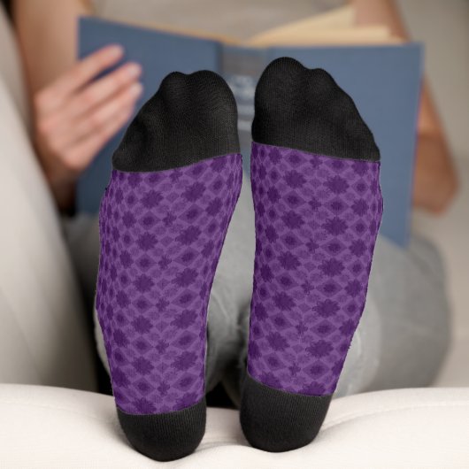 Chaussette Fusion de forme violette (Fond)