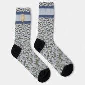 Chaussette G Bureau de création papillon bleu (Droite)