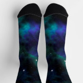 Chaussette Galaxie Bleue et Verte (Haut)