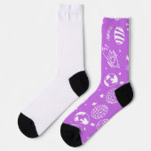Chaussette Galaxy Adventure - Chaussettes cosmiques avec Plan (Gauche)