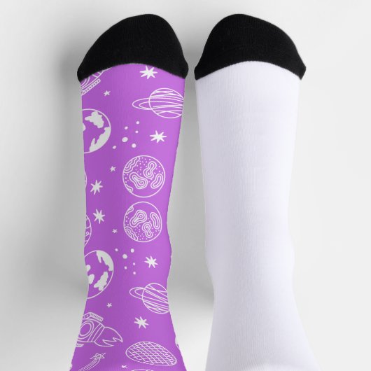 Chaussette Galaxy Adventure - Chaussettes cosmiques avec Plan (Haut)