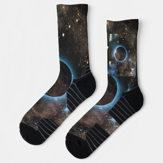 Chaussette Galaxy Nebula Planet Hubble Télescope Photographie (Gauche)