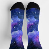 Chaussette Galaxy Purple Space Nebula Cool Adventure Mens (Haut)