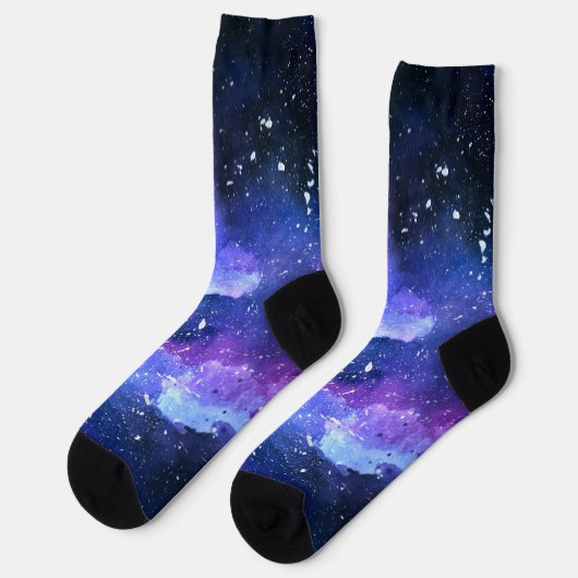 Chaussette Galaxy Space Stars Nebula Universe Vortex (Gauche)