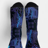 Chaussette Geek Sortie carte de circuit électronique Nerd PCB (Haut)