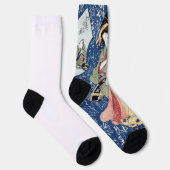Chaussette Geisha japonais - Chaussettes d'équipage Premium d (Droite)