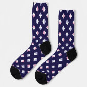 Chaussette Gem coloré Motif transparent (Gauche)