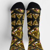 Chaussette gems motifs jaune (Haut)