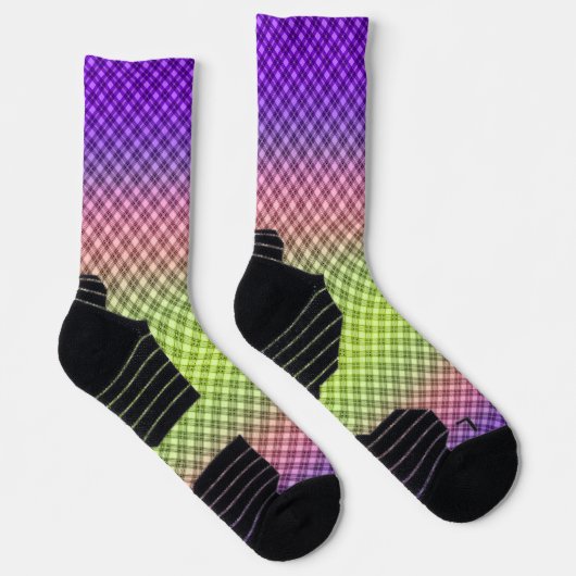 Chaussette Géométrique, dégradé, Ombre (Droite)