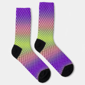 Chaussette Géométrique, dégradé, Ombre (Droite)