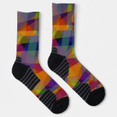 Chaussette Géométrique foncée - Chaussettes de sport (Droite)