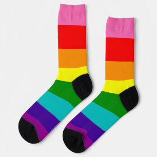 Chaussette Gilbert Baker Pride Rainbow Stried LGBT