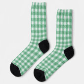 Chaussette Gingham vert menthe (Gauche)