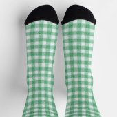 Chaussette Gingham vert menthe (Haut)