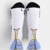 Chaussette GIRAFFE & HONEYBEE TEA par Jeff Willis (Haut)