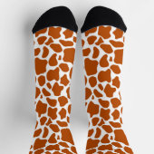 Chaussette Giraffe Orange Print Socks (Haut)