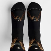 Chaussette Giraffes Aime Au Lune, Chaussettes D'Équipage (Haut)