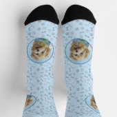 Chaussette Glen of Imaal Terrier Peinture - Art original Chie (Haut)