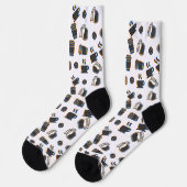Chaussette Glitch café (Gauche)