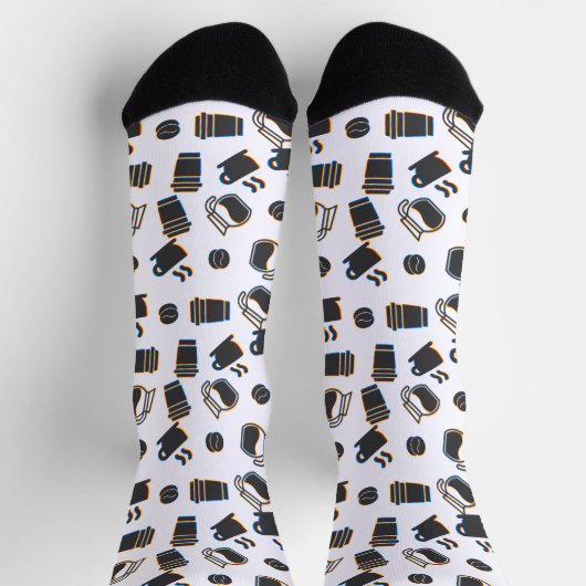 Chaussette Glitch café (Haut)