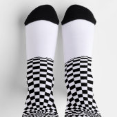 Chaussette Globes à carreaux noir/blanc Thunder_Cove (Haut)