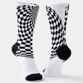 Chaussette Globes à carreaux noir/blanc Thunder_Cove (Angulaire)