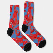 Chaussette Globules Rouges Cool Moderne (Droite)
