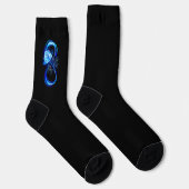 Chaussette Glowing infinity with blue rose (Droite)