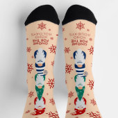 Chaussette Gnome de Noël Hygge pour les fêtes de neige (Haut)