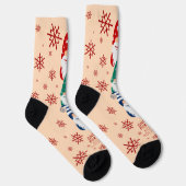 Chaussette Gnome de Noël Hygge pour les fêtes de neige (Droite)