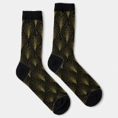Chaussette Gold et noir Art Déco motif 3 Chaussettes (Droite)