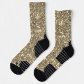 Chaussette Gold Sparkle Faux glitter (Gauche)
