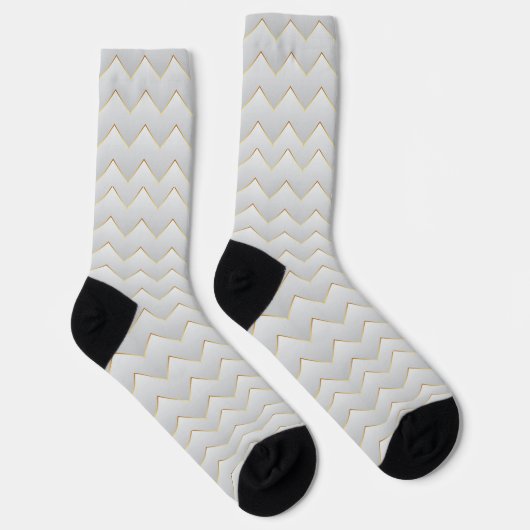 Chaussette Gold Zig Zag Chevron (Droite)