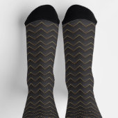 Chaussette Gold Zig Zag Chevron Motif (Haut)