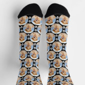 Chaussette Golden Retriever Empreinte de patte photo pour ani (Haut)