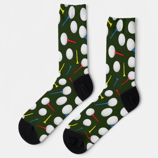 Chaussette Golf Balls et Tee - shirt Patterned Golf (Gauche)