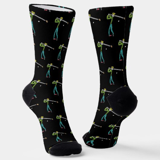 Chaussette Golf Stickman (Angulaire)