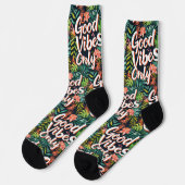 Chaussette Good Vibes uniquement tropical (Gauche)
