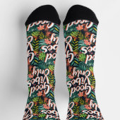 Chaussette Good Vibes uniquement tropical (Haut)