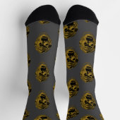 Chaussette Gorilla Musique Cool design (Haut)