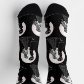 Chaussette Gothique Emo Enfants Kiss Valentine's Day (Haut)