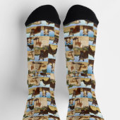 Chaussette **"Grace d'or : un collage photo de Palomino"** (Haut)