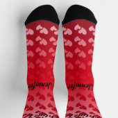 Chaussette Gradient Hearts Saint-Valentin (Haut)