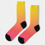 Chaussette Gradient jaune et rose (Gauche)