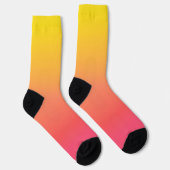 Chaussette Gradient jaune et rose (Droite)
