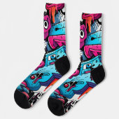 Chaussette Graffiti Street Art Splash (Gauche)